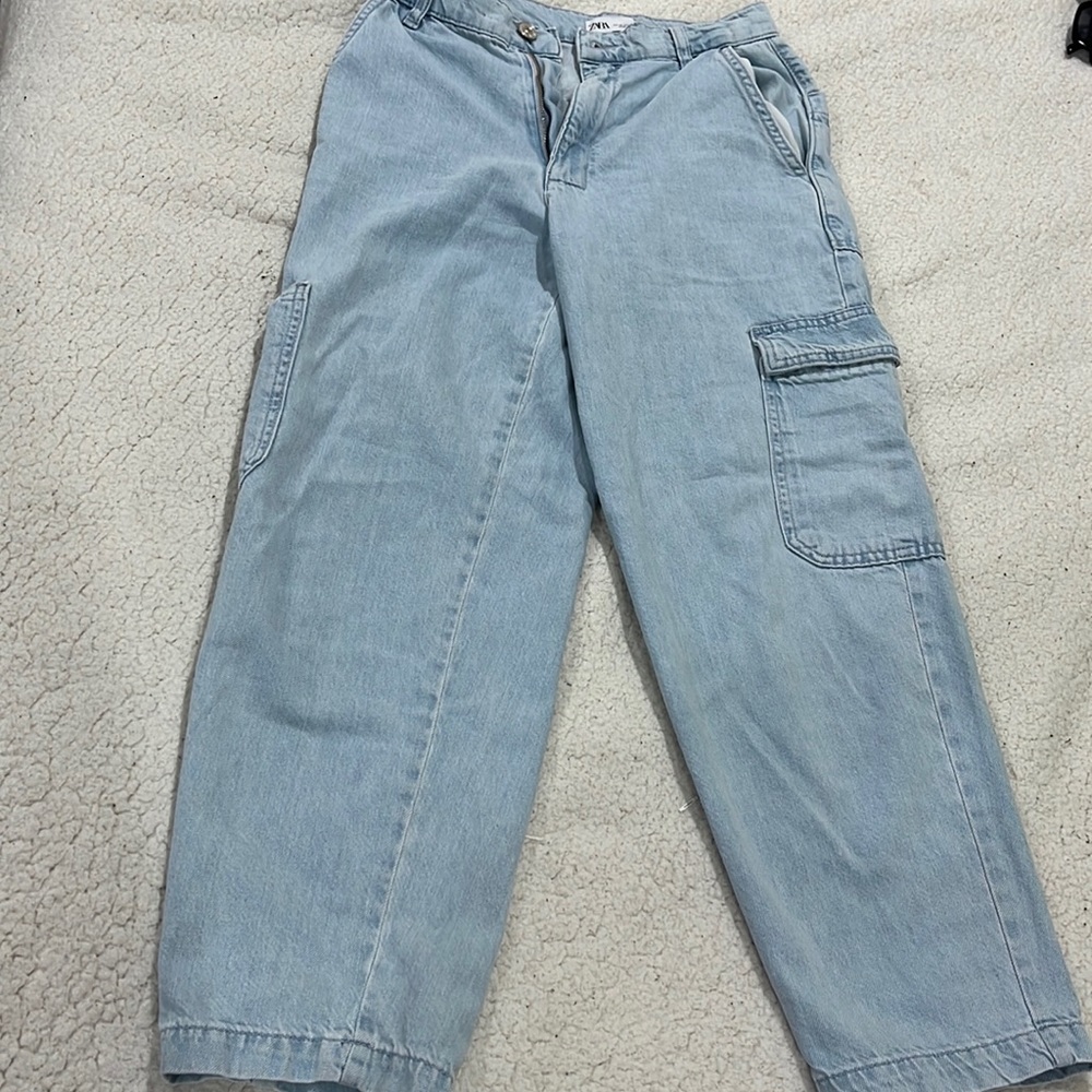 Zara jean cargo pants